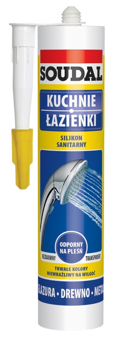 SILIKON SANITARNY BEZBARWNY 280ML SOUDAL