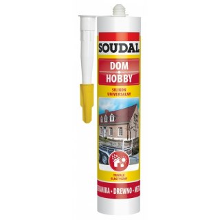 SILIKON SOUDAL BIAŁY 280ML SOUDAL