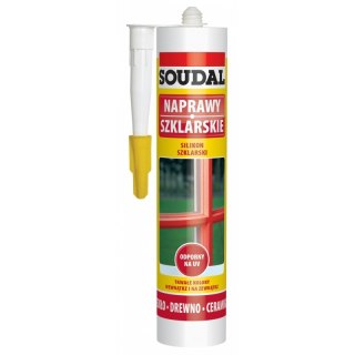 SILIKON SZKLARSKI SOUDAL BIAŁY 280ML SOUDAL