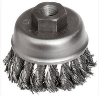 SZCZOTKA DOCZOŁOWA DRUT SPLATANY KWASOODPORNY M-14, FI75MM UN