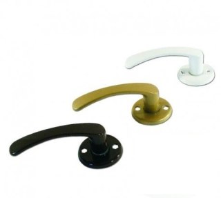 KLAMKA POKOJOWA BIAŁA UN