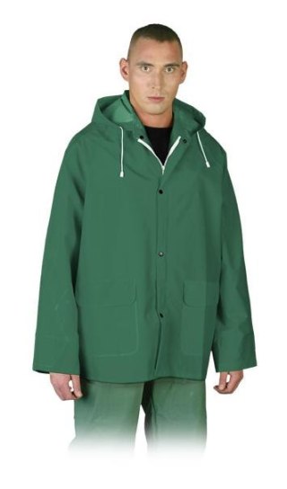 KURTKA PRZECIWDESZCZOWA ZIELONA KPDZ ROZMIAR L UN