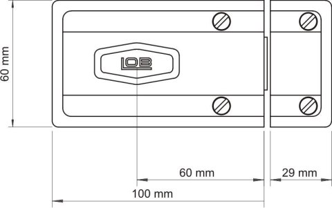 ZAMEK NAWIERZCHNIOWY Z ATESTEM TAURUS-1 BRĄZOWY LOB