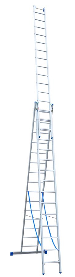 DRABINA ALUMINIOWA 3-ELEMENTOWA 1110CM 15+15+15 SZCZEBLI DRABEX