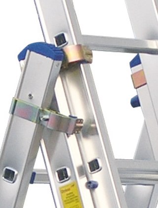 DRABINA ALUMINIOWA 3-ELEMENTOWA 1110CM 15+15+15 SZCZEBLI DRABEX