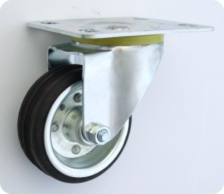 KOŁO METAL-GUMA 80MM OBUDOWA SKRĘTNA 3L UN