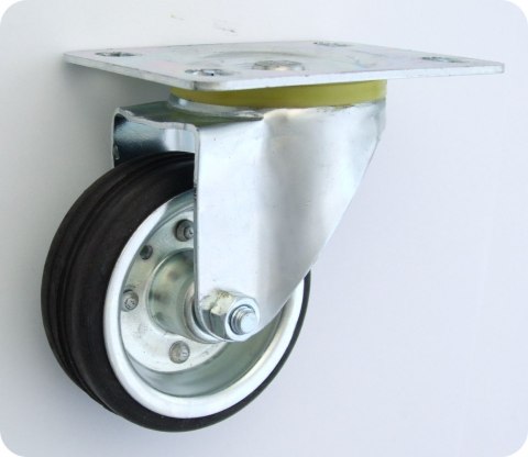 KOŁO METAL-GUMA 80MM OBUDOWA SKRĘTNA 3L UN