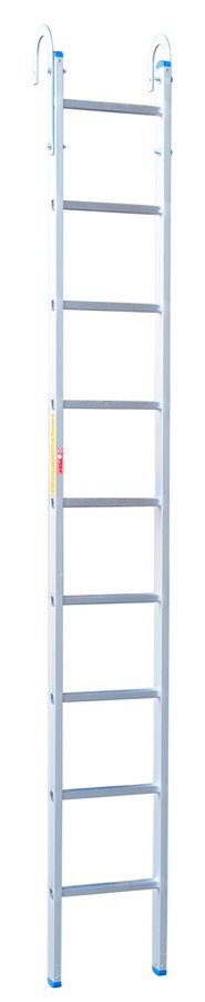 DRABINA ALUMINIOWA OPIERALNA Z HAKIEM 265CM DRABEX