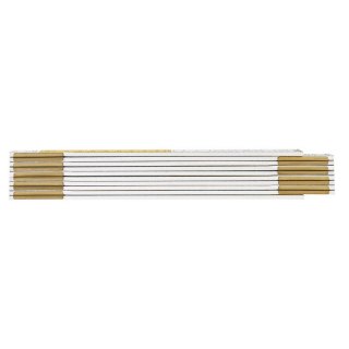 MIARA DREWNIANA SKŁADANA BIAŁO-ŻÓŁTA 2M NEO