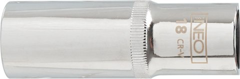 NASADKA DŁUGA 6-KĄTNA CHROMOWANA 1/2'' 27MM NEO