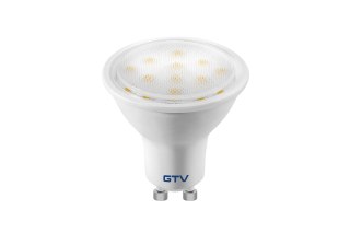 ŻARÓWKA LED SMD GU10 BIAŁY CIEPŁY 4W 230V KĄT ŚW.120* 300LM GTV