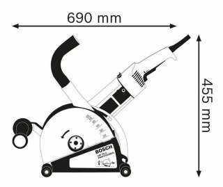 BRUZDOWNICA GNF 65A 2400W 65MM BOSCH