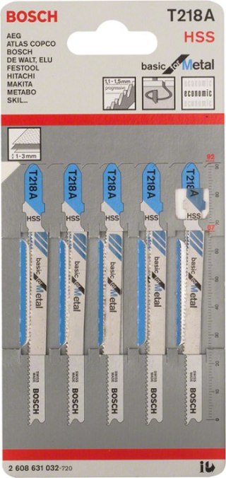 BRZESZCZOT DO WYRZYNARKI T218A 5SZT. BOSCH
