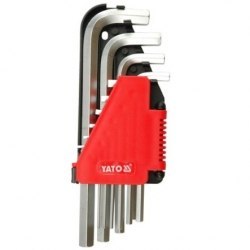 KLUCZE HEX ZESTAW 10-CZĘŚCIOWY 2,0-12MM CR-V YATO