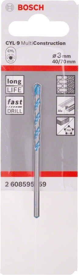 WIERTŁO MULTICONSTRUCTION 3*70MM BOSCH