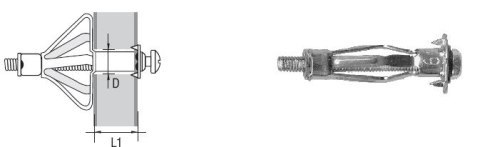 KOŁEK STALOWY MOLLY 4*32MM UN