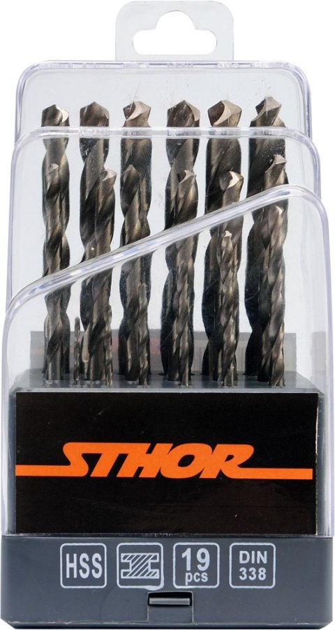 KOMPLET WIERTEŁ DO METALU HSS 1-10MM 19 SZTUK VOREL