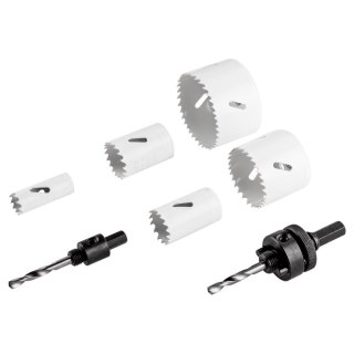 PIŁY OTWORNICE BI-METAL 7SZT. 19,29,33,51,68MM VERTO