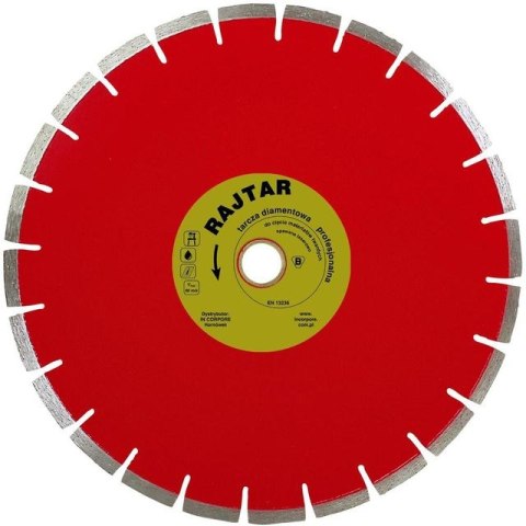 TARCZA DIAMENTOWA SEGMENTOWA RAJTAR 350MM IN CORPORE