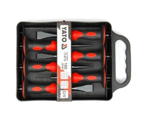 ZESTAW PRZECINAKÓW + PRZEBIJAKI KOMPLET 6 SZTUK YATO