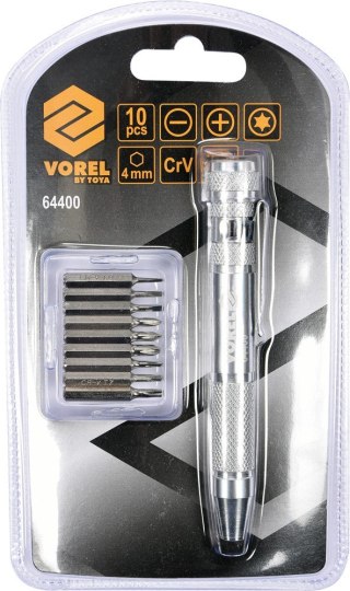 ZESTAW WKRĘTAKÓW Z KOŃCÓWKAMI 10SZT TOYA