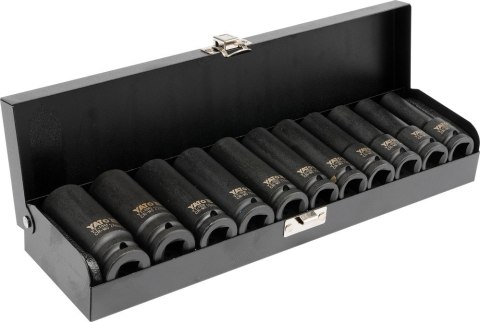 KOMPLET NASADEK UDAROWYCH 1/2'' DŁUGICH 11-SZTUKOWY YATO