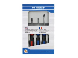 KOMPLET WKRĘTAKÓW 5CZĘŚCI KRZYŻOWE I PŁASKIE KING TONY