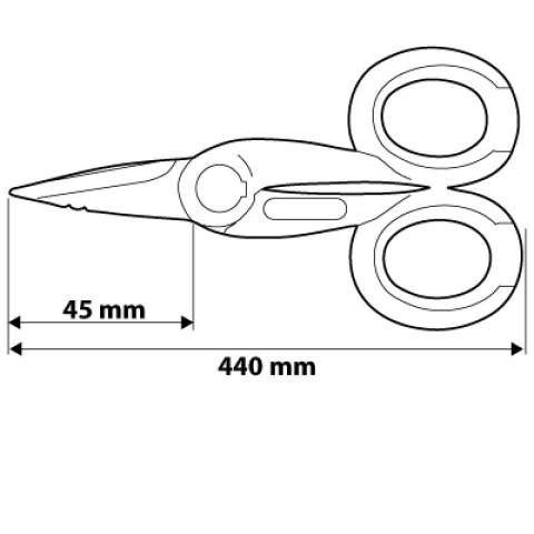 NOŻYCE DO KABLI I IZOLACJI 140MM NEO