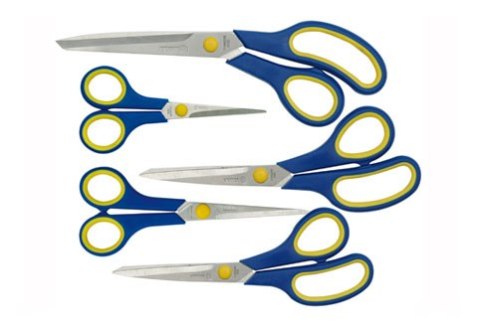 ZESTAW NOŻYCZEK KOMPLET 5 SZTUK VOREL