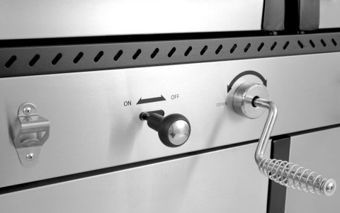 GRILL GAZOWY 2W1 GAZ+WĘGIEL, STAL NIERDZEWNA 8.2KW YATO