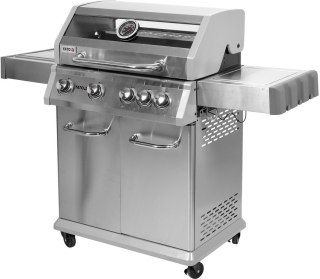 GRILL GAZOWY 4+1 STAL NIERDZEWNA 14.2KW, SZYBA YATO