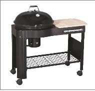 GRILL WĘGLOWY KULISTY Z WÓZKIEM UN