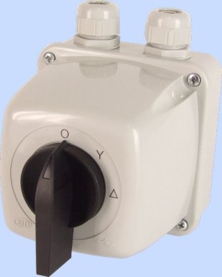 ŁĄCZNIK KRZYWKOWY 0-Y-G 3P IP44 ŁUK E40-23 W OBUDOWIE ELEKTROMET