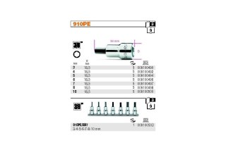 NASADKA 3/8'' Z KOŃCÓWKĄ TRZPIENIOWĄ BETA