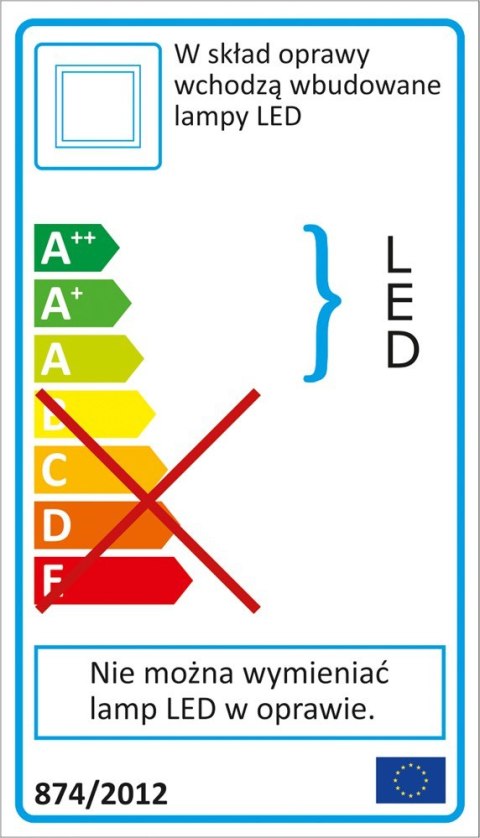 OPRAWA SUFITOWA LED 18W 300*300*15MM YATO