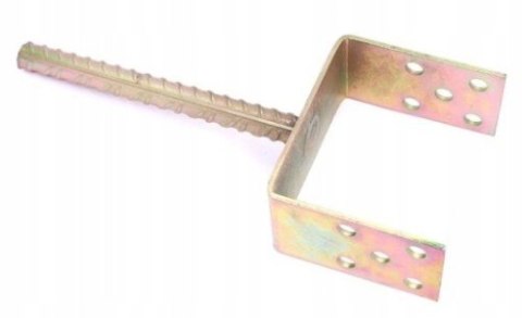 PODSTAWA SŁUPA NA PRĘT 120*60MM ŻÓŁTY UN