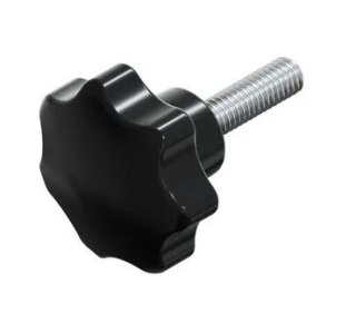 UCHWYT BAKELITOWY Z TRZPIENIEM CZARNY M12*30MM HSI