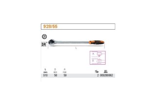 GRZECHOTKA Z MECHANIZMEM ZAPADKOWYM 3/4'' BETA