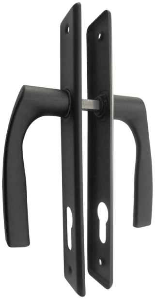 KLAMKA DO FURTKI NATI MALOWANA CZARNA 90MM NA WKŁADKĘ UN