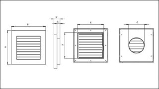 KRATKA WENTYLACYJNA IMPERIO Z ŻALUZJĄ MECHANICZNĄ 135MM DOSPEL