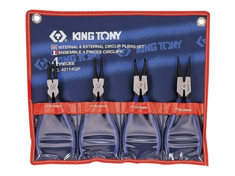 SZCZYPCE DO PIERŚCIENI SEGER KOMPLET 4-SZTUKOWY KING TONY