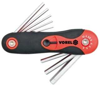 ZESTAW KLUCZY HEX 8 SZTUK 1.5 - 8MM CR-V VOREL