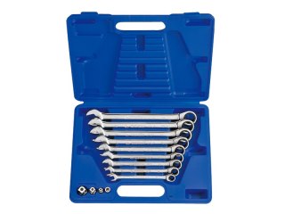 KOMPLET KLUCZY PŁASKO-OCZKOWYCH Z GRZECHOTKĄ 13 SZTUK 8-19MM KING TONY