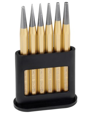 ZESTAW PRZEBIJAKÓW W STOJAKU Z TWORZYWA ŚR. 1, 2, 3, 4, 5MM UN