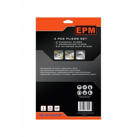 ZESTAW SZCZYPIEC HB ALIGATOR 3 SZTUKI EPM