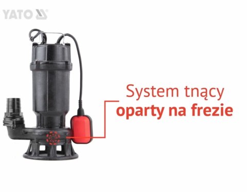 POMPA DO ŚCIEKÓW 750W Z ROZDRABNIACZEM YATO