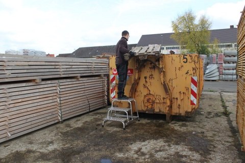 SCHODKI MONTAŻOWE ALUMINIOWE STABILO 3 STOPNIE KRAUSE