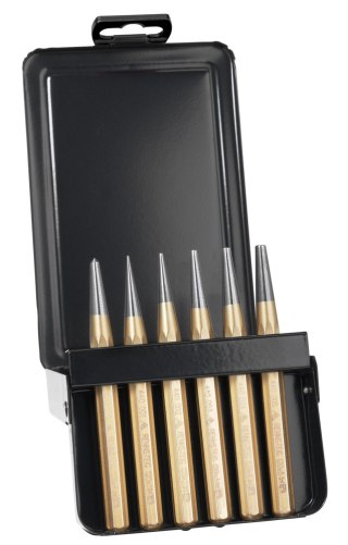 ZESTAW PRZEBIJAKÓW W METALOWEJ KASECIE ŚR. 1, 2, 3, 4, 5MM UN