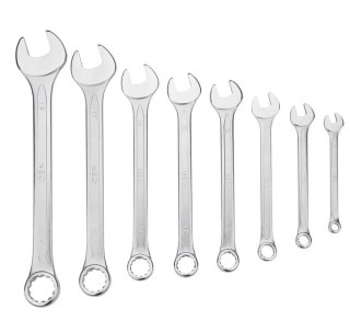 KOMPLET KLUCZY PŁASKO-OCZKOWYCH 6-19MM 8 SZTUK NEO