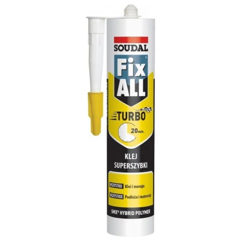 USZCZELNIACZ HYBRYDOWY FIX ALL TURBO BIAŁY 290ML SOUDAL